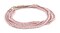 The Bead Chest Rose Pink 4mm Glass Heishi Beads - 23" Strand of Indonesian Java Spacer Beads for Crafts & Jewelry Making